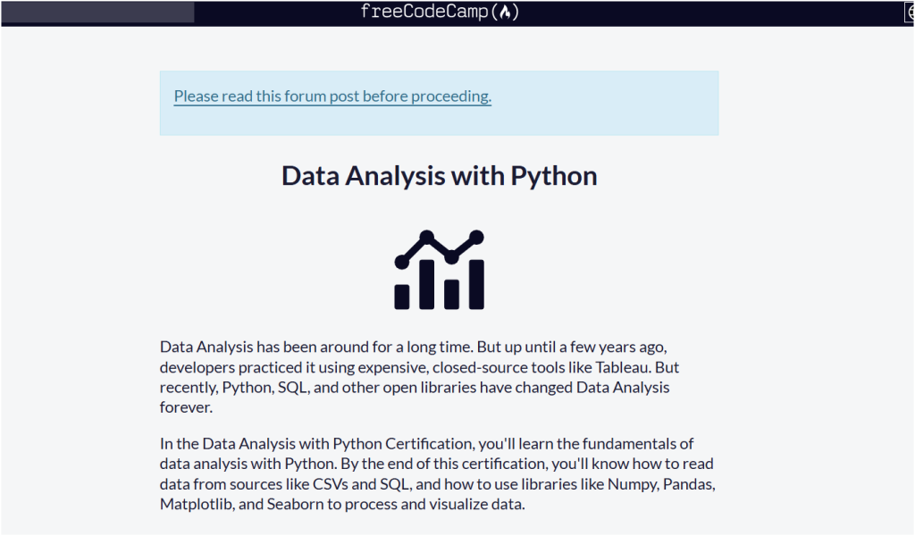دورة Data Analysis with Python من freeCodeCamp مجانًا + الشهادة - تعليم ...
