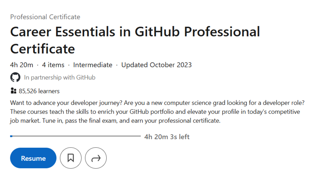 Career Essentials in GitHub Professional - بناء مهارات GitHub ...